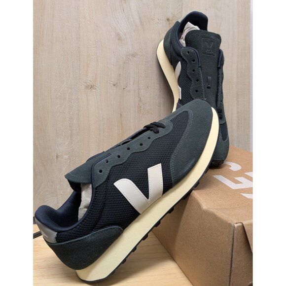 Veja Rio Branco II Alveomesh Sneakers Black White EU 44 / US 11 - Picture 2 of 14